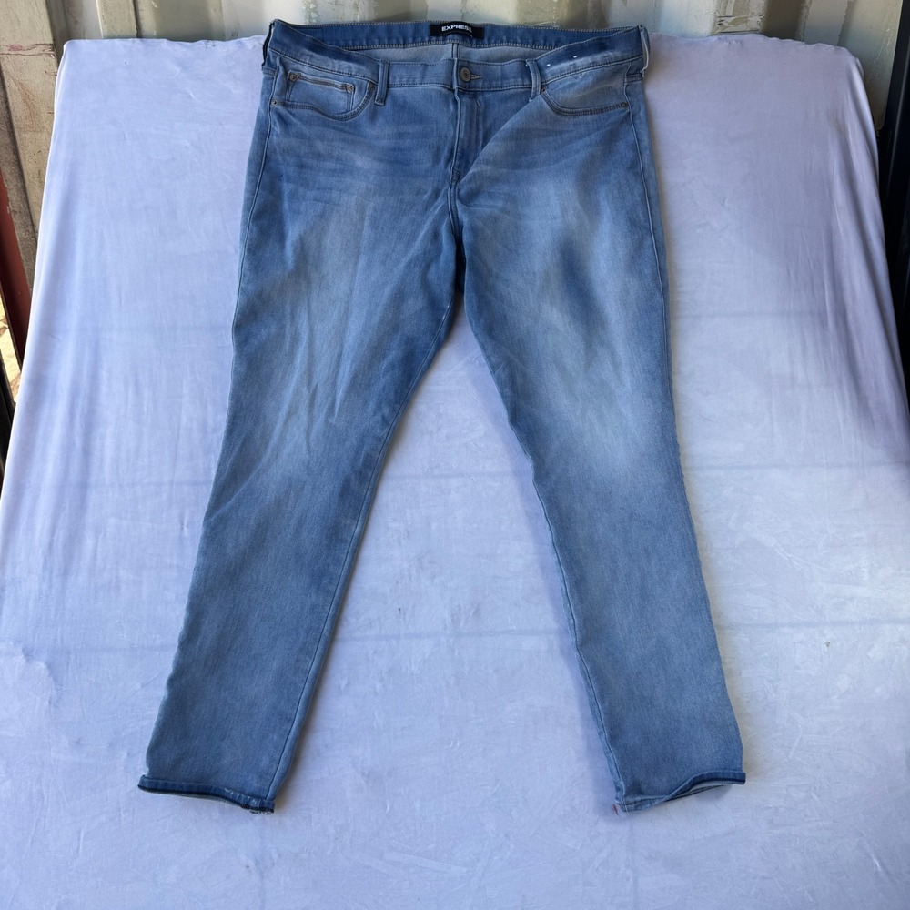 Express Legging Jeans Women's 18R Blue Denim Stretch Comfort Mid Rise Americana